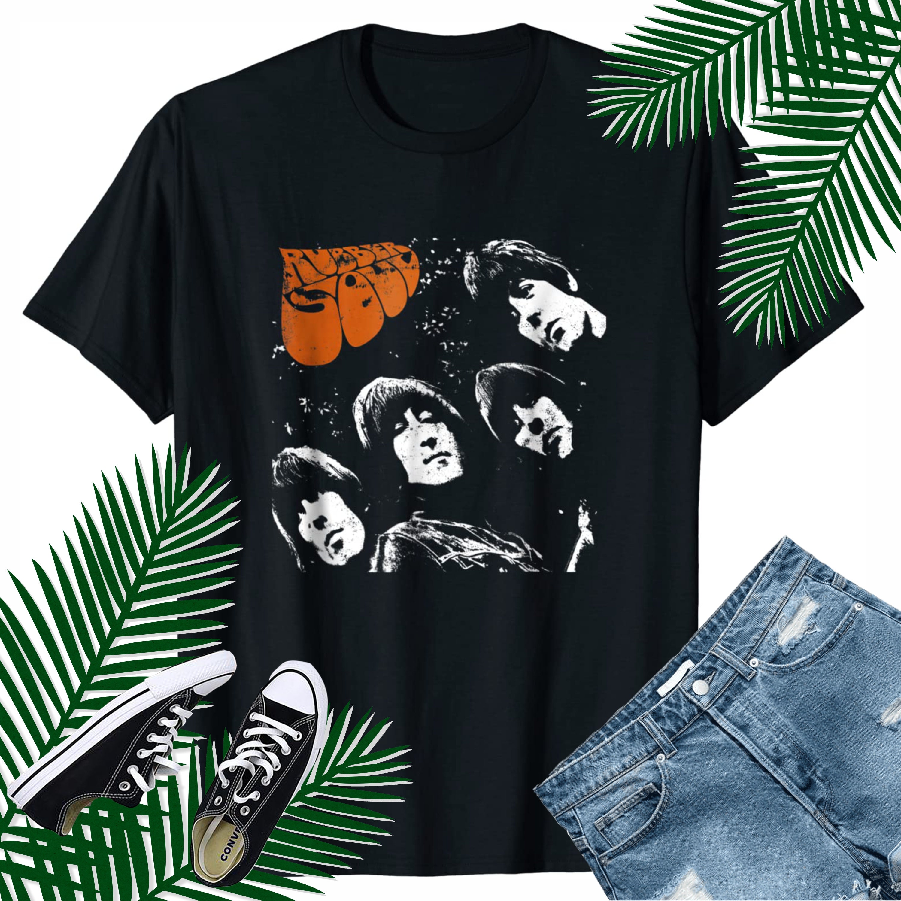 The Beatles Rubber Soul Tshirt Etsy