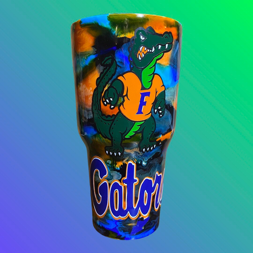 Gator Tumbler 32oz - Stylish Travel Mug in Orange