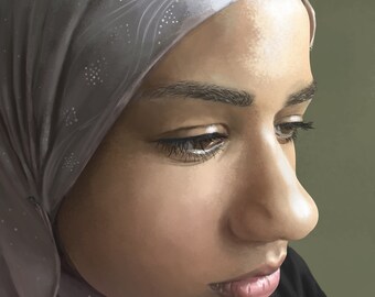 Realistic Portrait, Keepsake Gift, Personalized Art, Gift for Mom, Gift for Grandparents