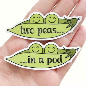 Two Peas In A Pod Sticker Set | Best Friend Stickers | Best Friend Gift | BFF Gift | BFF Stickers | Two Peas In A Pod Gift