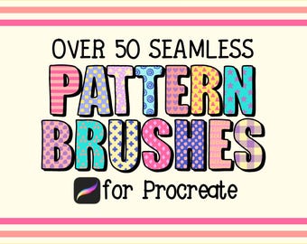 Procreate Pattern Brushes | Seamless Pattern Brushes | Procreate Brush Pack | Procreate Brush Set | Pattern Backgrounds | Instant Download