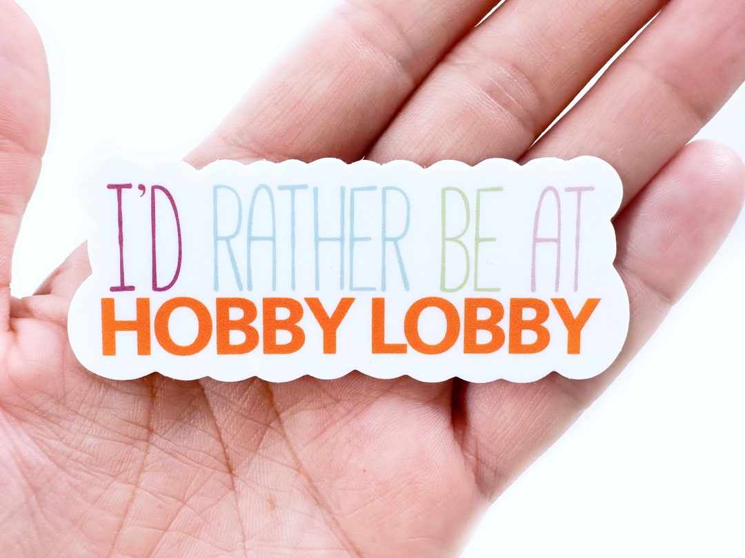 Hobby Lobby Sticker Waterproof Sticker Craft Sticker Etsy