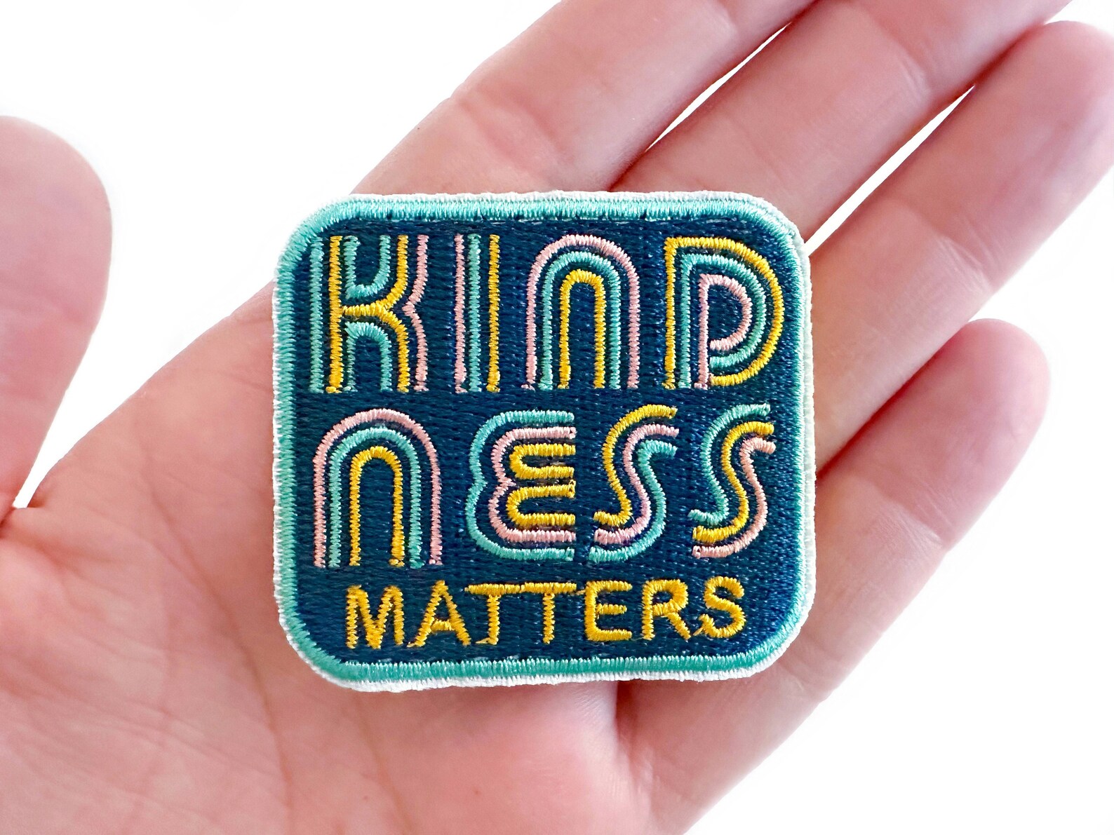 Kindness Matters Iron-on Patch | Embroidered Patch | Cute Patches ...