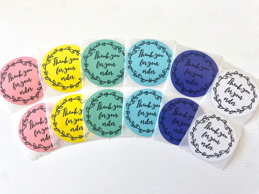 Thank You for Your Order Sticker Packaging Stickers 2 Sticker Thermal Sticker Label Envelope