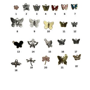 Butterfly and Dragonfly Charms – Silver and Gold Plated | Choose Your Charm | shoe charm | purse charm | Limited Stock | 22 Unique Styles