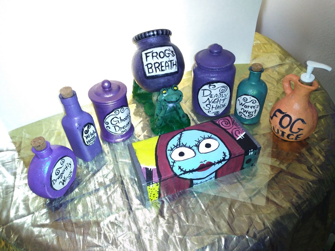 Sally's Jar set Nightmare before christmas Etsy