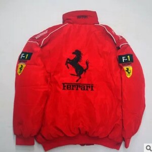NASCAR Racer Racing Ferrari Jacket Embroidered Vintage Bomber - Etsy