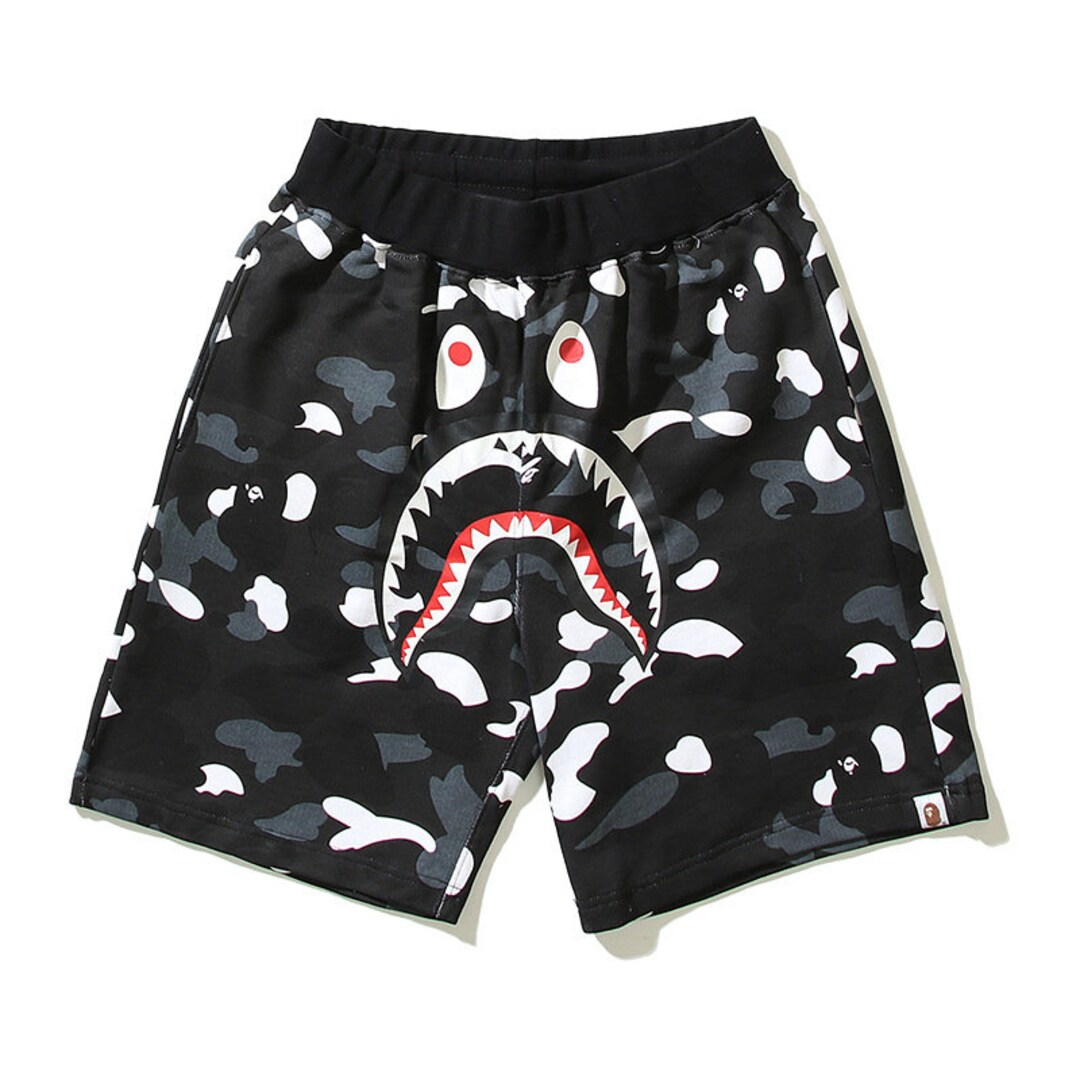 Bape Shark Camouflage Shorts - Etsy