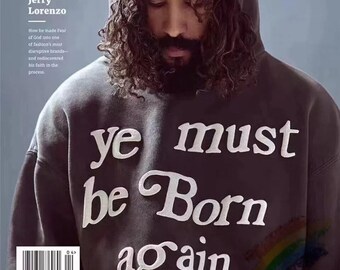 Ye Must Be Born Again Kanye Hoodies 3D Form Printing CPFM - Etsy UK