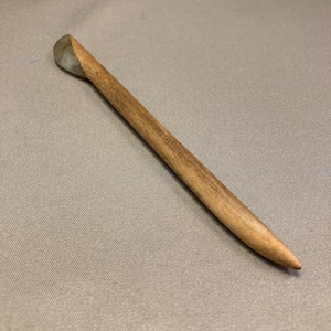 Wood Hair Stick With Labradorite