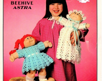 3 Vintage Crochet Patterns Soft Sculpture Doll Infant Newborn Premie Doll Pattern Doll Bassinet Pattern Amigurumi Baby Doll PDF