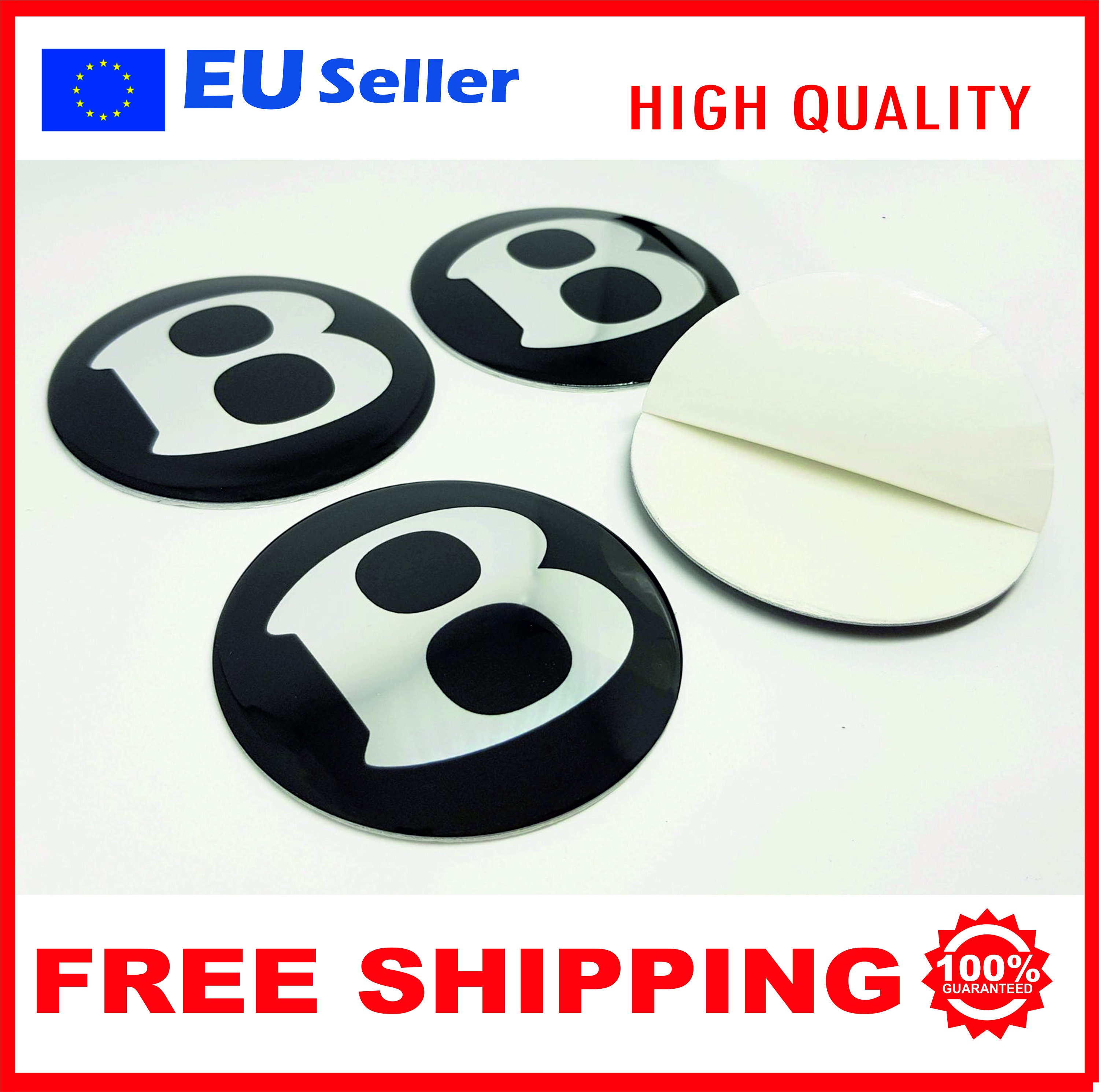 4 x BENTLEY metal stickers wheel center caps hub Rims fit most Etsy