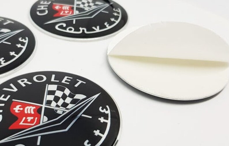 Metal Stickers car wheel center cap stikers set of 4 Etsy