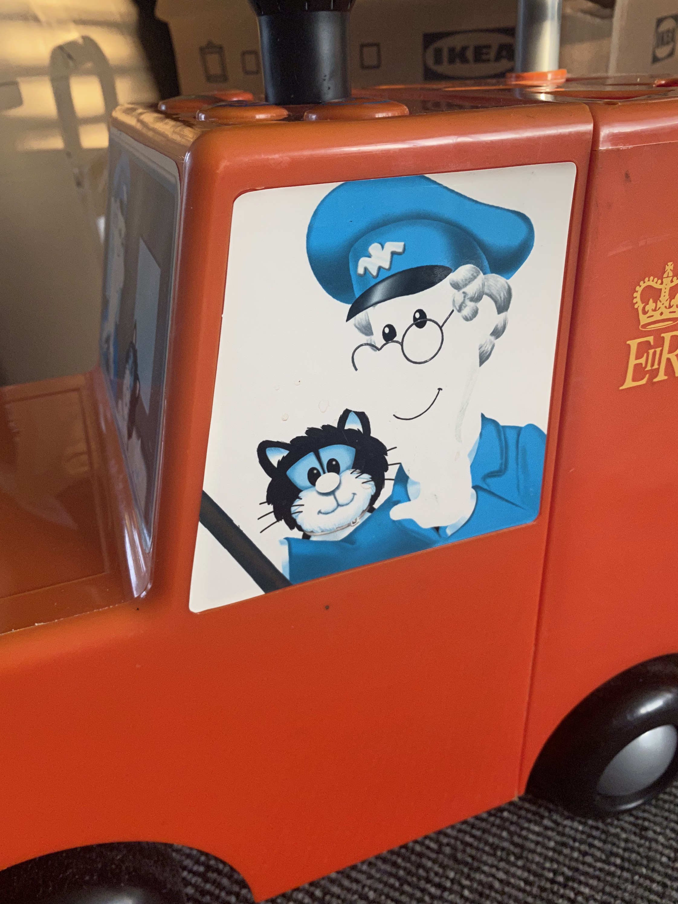 Vintage Postman Pat Red Van Push Along Shape Sorter ride on Etsy