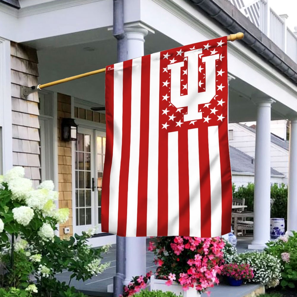 Indiana Hoosiers IU University American U.S. Flag Garden Flag Etsy