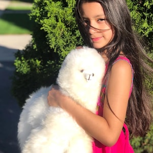 Handmade Large Llama plush 17.75” tall Alpaca animal