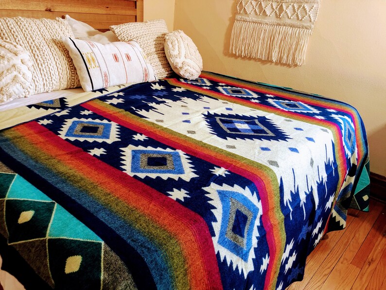 King Size Alpaca Blanket Southwestern style blanket Native Etsy