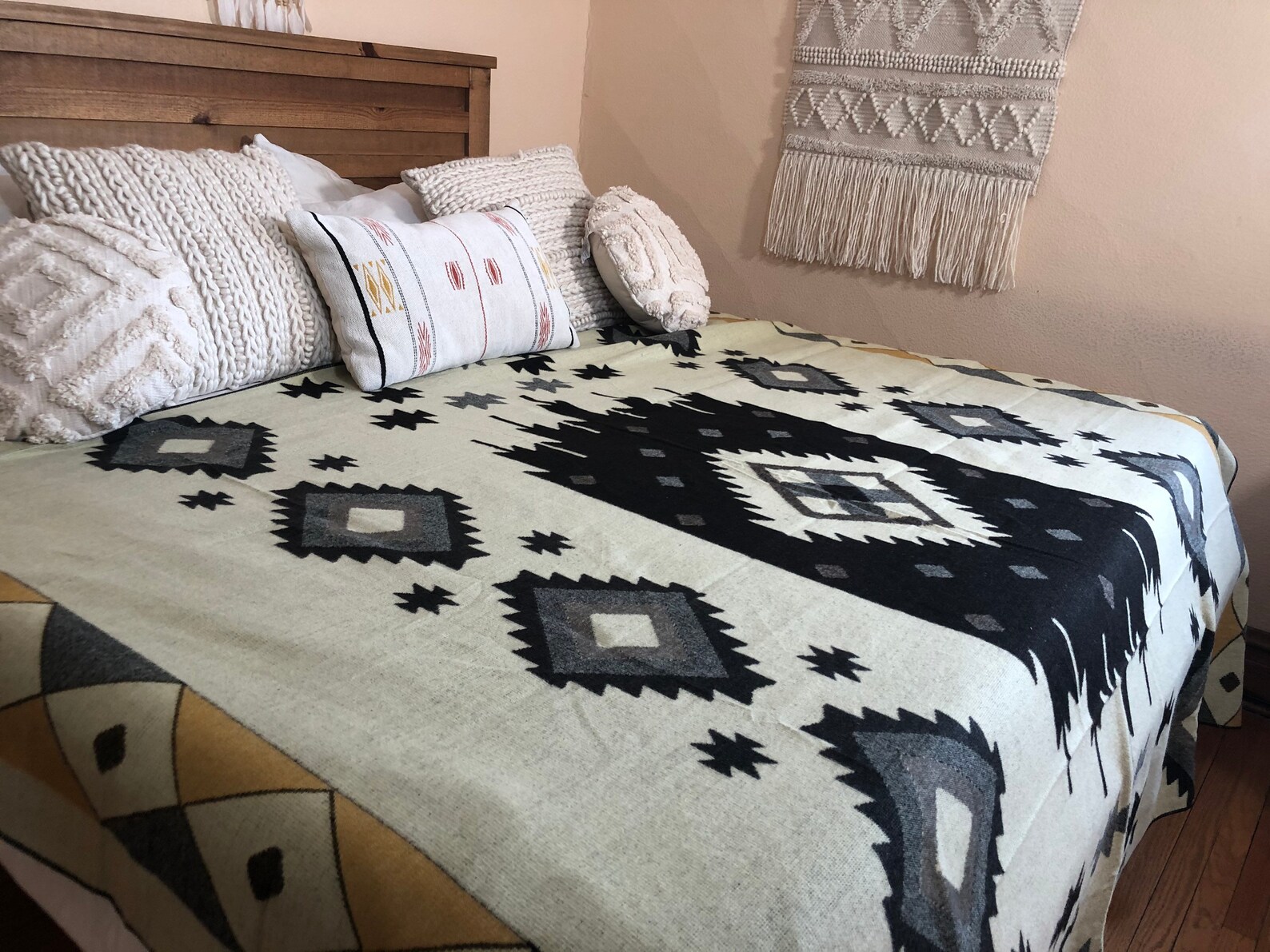 King Size Alpaca Blanket Southwestern style blanket Native Etsy