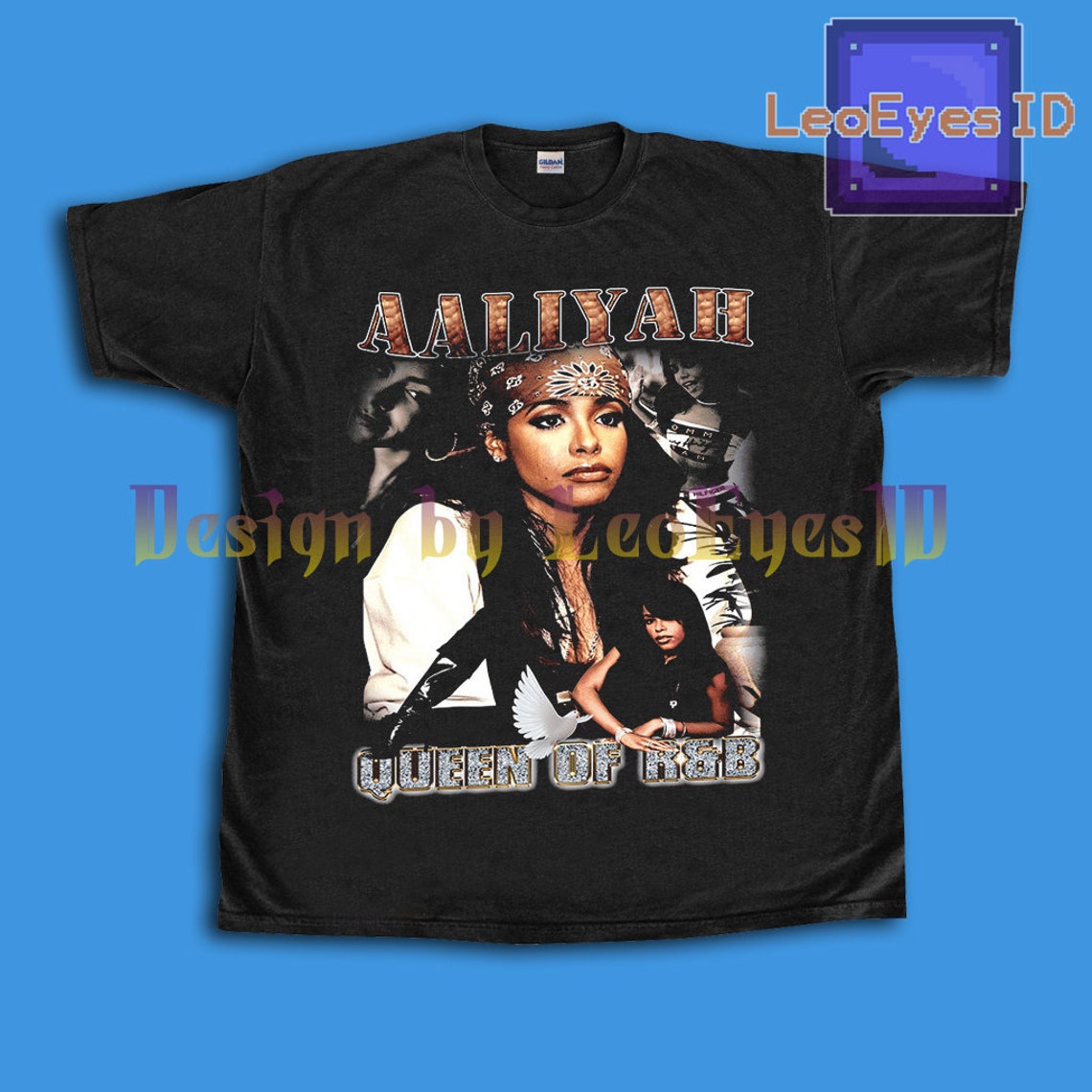 Aaliyah Queen of R&B Shirt Rap Hip Hop Bootleg Style New | Etsy