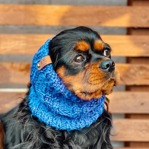 Classic Handmade Dog Snoods MADE IN IRELAND Royal Blue