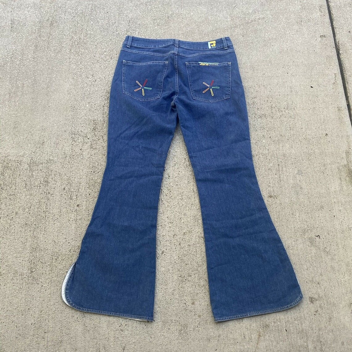 Vintage 90s Rare JNCO JEANS Chimes Bellbottom Jeans Size 17 Etsy