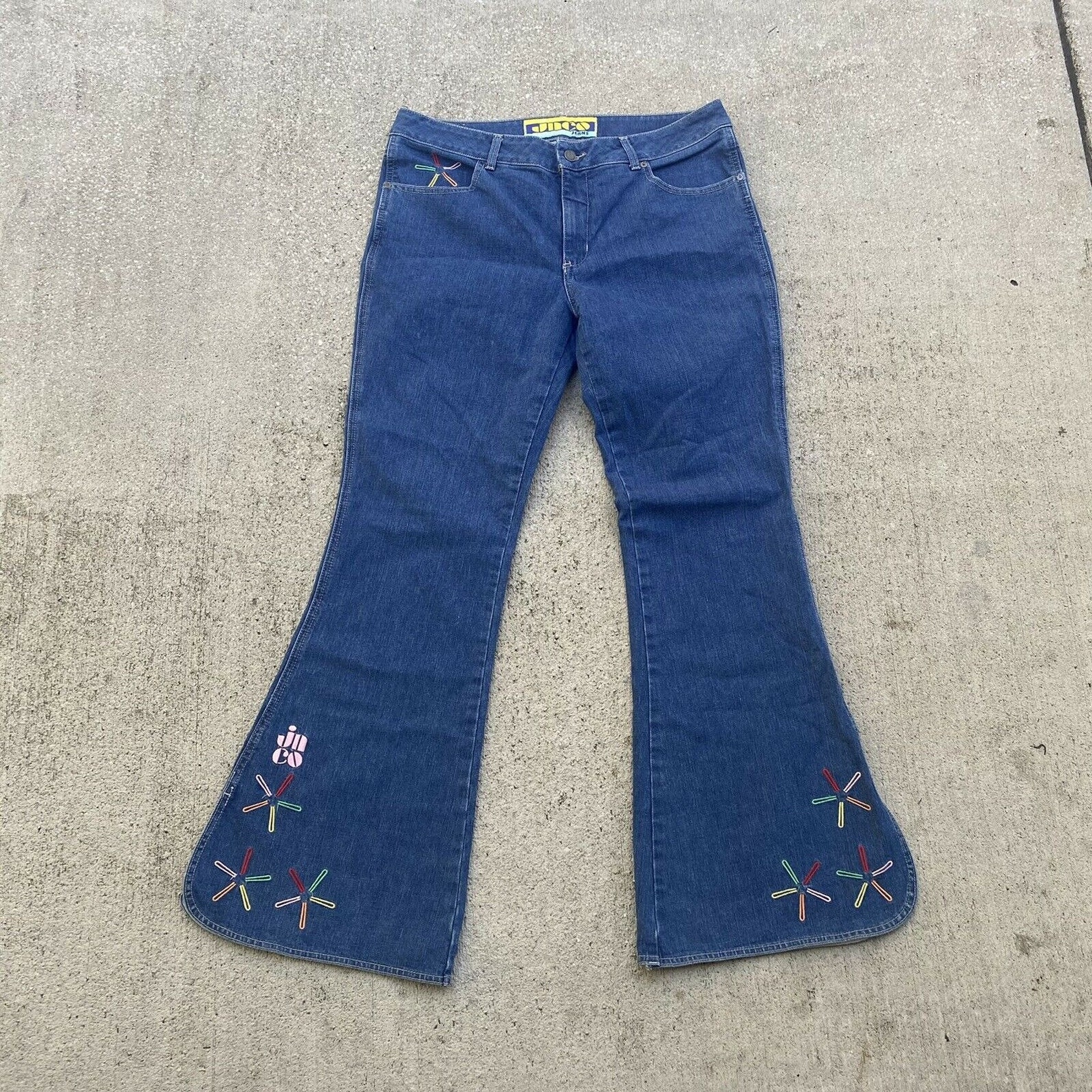 Vintage 90s Rare JNCO JEANS Chimes Bellbottom Jeans Size 17 Etsy
