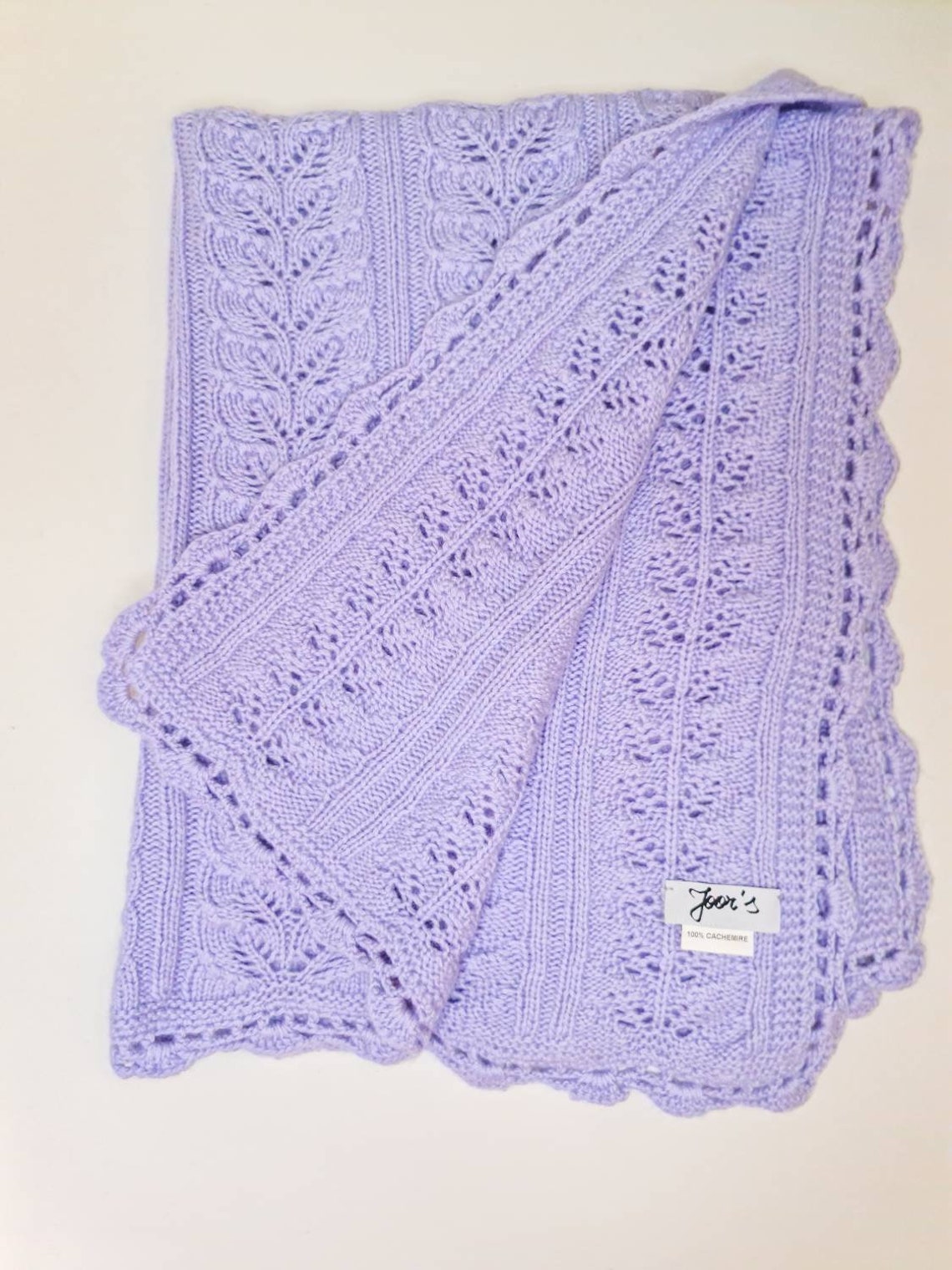 100 Cashmere Baby Hand Made Blanket Knitted With Super Soft Etsy