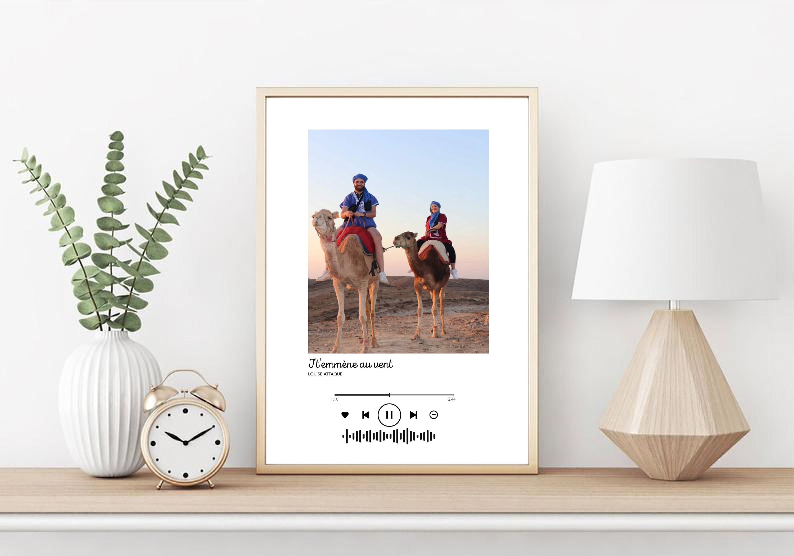 Affiche Personnalisable Couple - Cadeau Saint Valentin Cadre Photo