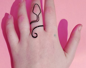 Abstract Snake Ring