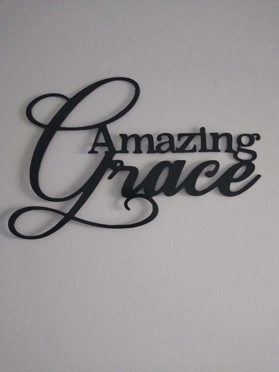 Amazing Grace Wall Decor Etsy