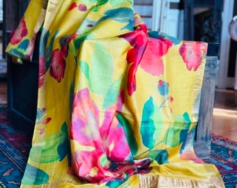Sari in seta Tusser