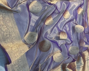 Sari in organza khadwa