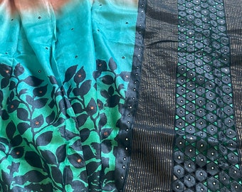 Sari in seta Tusser