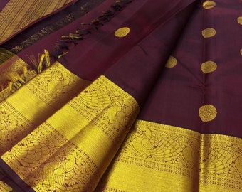Sari di seta Kanjivaram/Kanchipuram
