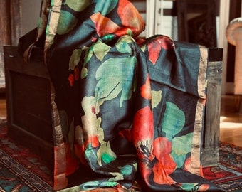 Sari in seta Tusser