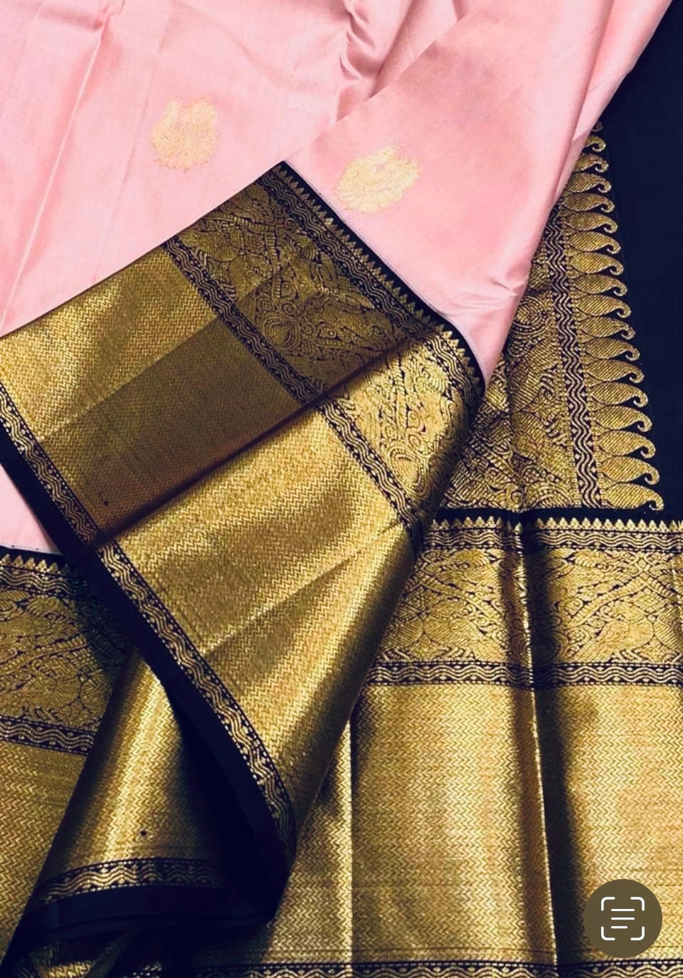 Kanjiwaram inspired Dupion Silk saree