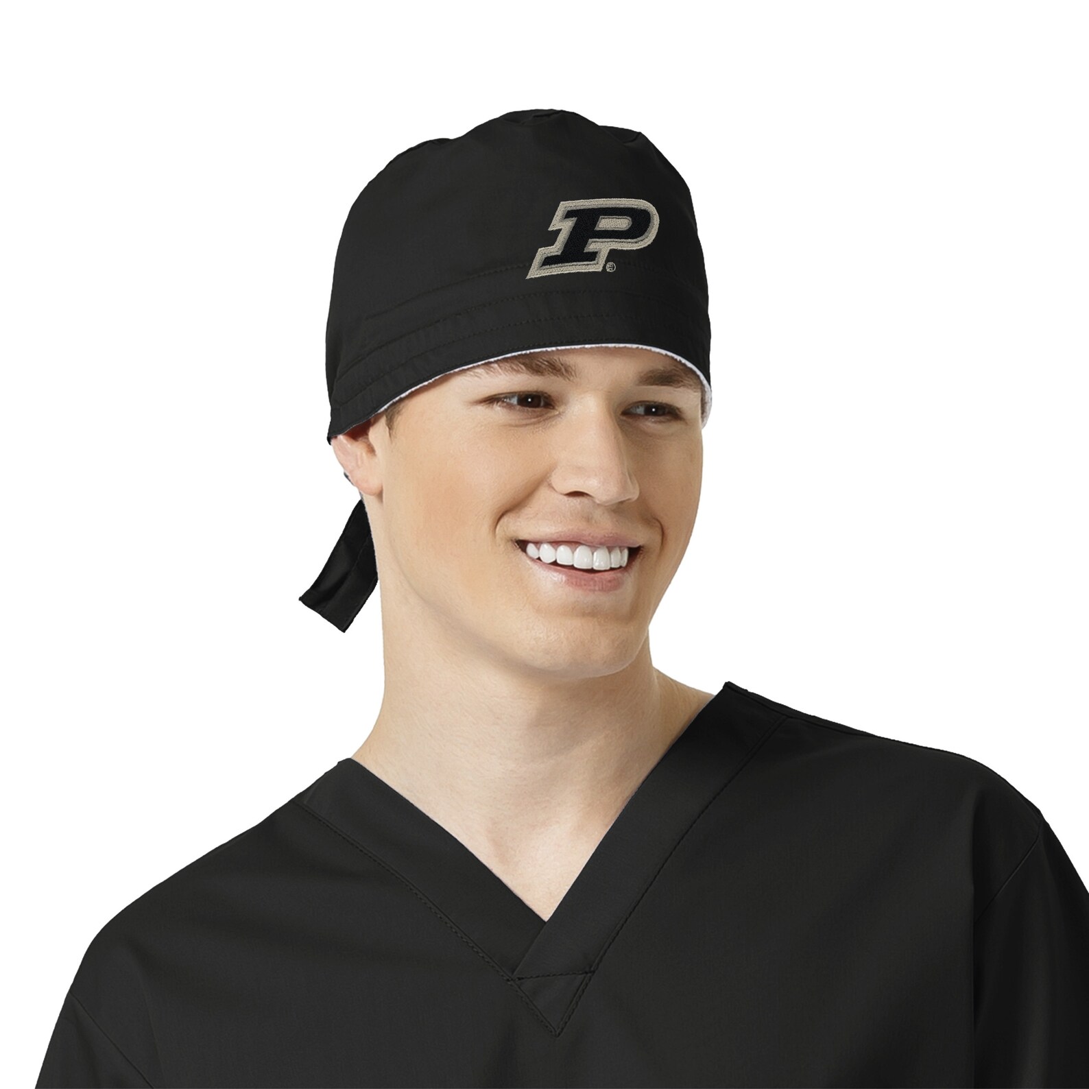 Purdue Boilermakers Black Scrub Hat Etsy