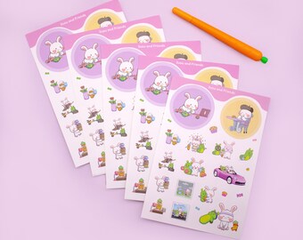 Stickers Pen Set | Leuke stickers | Wortelpen | Leuke Karakters zo en Wortelen