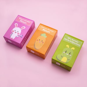 S&C Korean Flash Cards Set - Soo and Carrots -