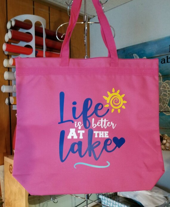 Pink canvas tote bags discount