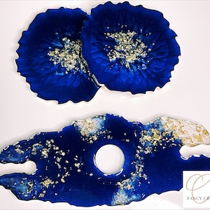 Geode Resin Wine or champagne butler, Caddy, Bottle holder, wine lover, realtor gift ideas, Wine glass caddy, Resin butler coaster set, wine