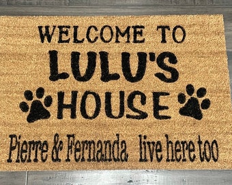 Doormat, Welcome Mat, New home Gift, Custom Doormat, Housewarming Gift, Funny Doormat, Door Mat, Wedding gift, Personalized Doormat