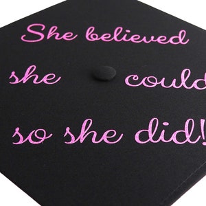 Graduation cap shiny black, pendant 2026, custom text; Graduation hat, masterhut, doktorhut, bachelor hut