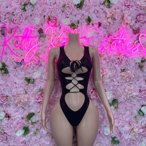 Bottle girl Outfit Black Bodysuit – Exotic Dancewear for Performers, Raves, or Night Out | Bottle girl Outfits