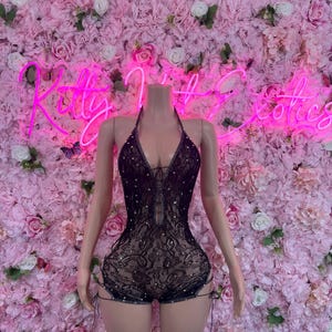 Fishnet Bodysuit One Piece Fishnet Bodysuit Black Dancewear