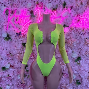 Vêtements de danse exotiquesBody vert une pièce