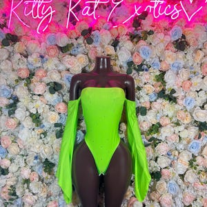 Rave Outfit Festival One Piece Bodysuit Neon  - Sexy Performance Costume, Latin Sultry, Bold Dance Outfit, Women’s Party Outfit