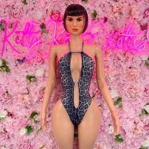 Exotic DancewearOne  Piece Bodysuit Leopard – Sexy Outfit for Parties, Animal Print, Clubwear, or Festivals |  Exotic Dancewear