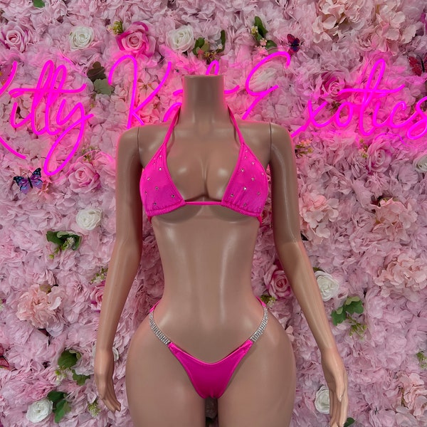 Rhinestone Wrap-Around Bikini Set main image 0