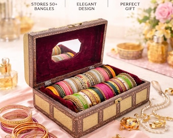 Bridal Bangles Box | Elegant Bangle Storage Case for Indian Weddings & Gifting